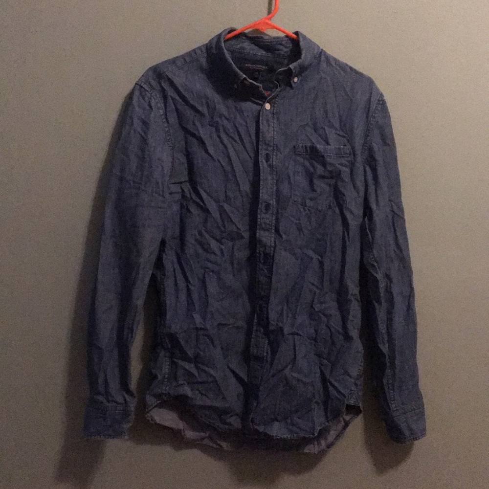 Denim button down by banana republic